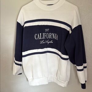 California Los Angeles Navy and White Women’s Sweater